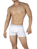 Private Structure PBUT4380 Bamboo Mid Waist Boxer Briefs Color Bright White