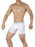 Private Structure PBUT4380 Bamboo Mid Waist Boxer Briefs Color Bright White