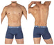 Private Structure PBUT4380 Bamboo Mid Waist Boxer Briefs Color Citadel Blue