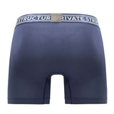 Private Structure PBUT4380 Bamboo Mid Waist Boxer Briefs Color Citadel Blue