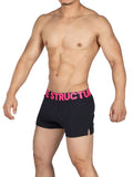 Private Structure PMUX4183 Modality Lounge Shorts Color Black-Magenta