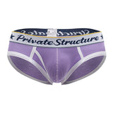 Private Structure SCUS4529 Classic Mid Waist Mini Briefs Color Purple