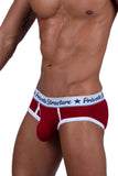 Private Structure SCUS4529 Classic Mid Waist Mini Briefs Color Red