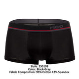 Rico 250108 3PK Brazilian Trunks Color Black-Gray