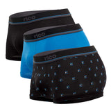 Rico 250109 3PK Brazilian Trunks Color Black-Blue