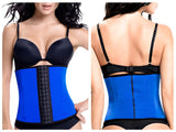 TrueShapers 1061 Latex free Workout Waist Training Cincher Color Blue