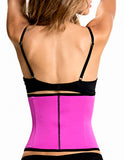 TrueShapers 1063 Latex free Workout Waist Training Cincher Color Fuchsia