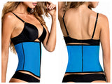 TrueShapers 1063 Latex free Workout Waist Training Cincher Color Turquoise