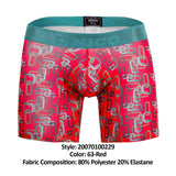 Unico 20070100229 Scheme Boxer Briefs Color 63-Red