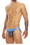 Unico 20070301234 Palm Tree Jockstrap Color 90-Blue