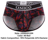 Unico 22040201104 Achinato Briefs Color 90-Red