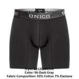 Unico 22120100204 Asfalto A22 Boxer Briefs Color 96-Dark Gray