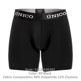 Unico 22120100207 Intenso M22 Boxer Briefs Color 99-Black