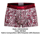 Unico 24010100103 Dechado Trunks Color 89-Red