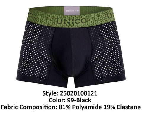 Unico 25020100121 Tribunal Trunks Color 99-Black
