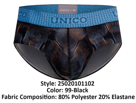 Unico 25020101102 Epitome Briefs Color 99-Black