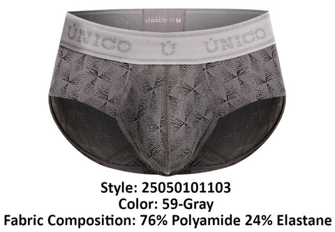 Unico 25050101103 Chisell Briefs Color 59-Gray