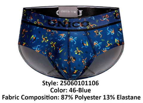 Unico 25060101106 Pacer Briefs Color 46-Blue