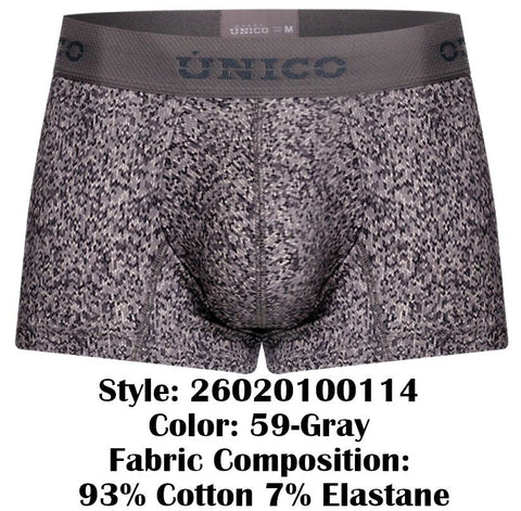 Unico 26020100114 Suede Trunks Color 59-Gray