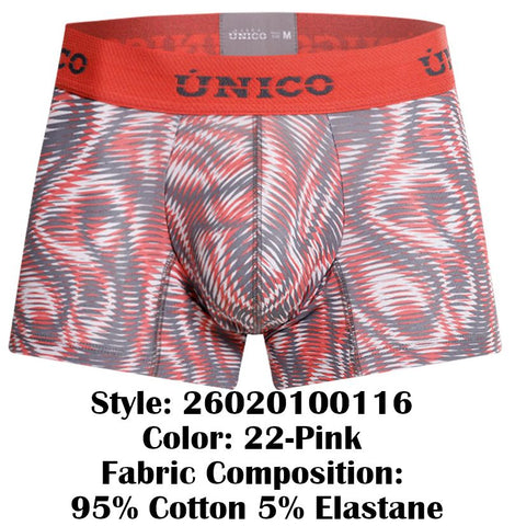 Unico 26020100116 Acanalado Trunks Color 22-Pink