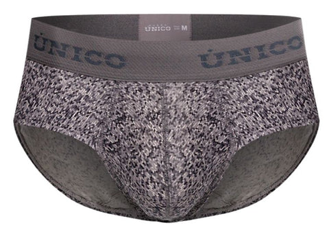 Unico 26020101114 Suede Briefs Color 59-Gray
