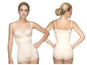 Vedette 136 Megane Open Bust Bodysuit w/ Lace Trim Color Nude