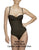Vedette 210 Nadine Strapless Bodysuit in Bikini Color Black