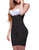 Vedette 945 Jiselle Mid Thigh Full Body w/ Front Zipper Color Black