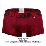 Xtremen 51478C Microfiber Jacquard Trunks Color Red