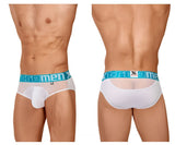 Xtremen 91059 Peekaboo Mesh Briefs Color White