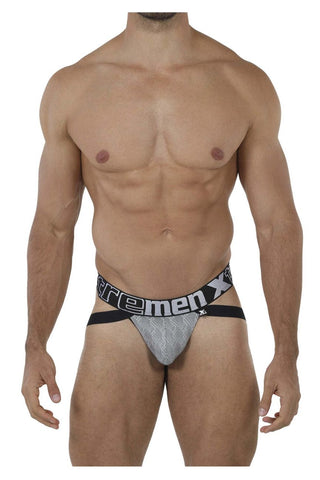 Xtremen 91069 Microfiber Jacquard Jockstrap Color Gray
