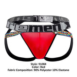 Xtremen 91084 Microfiber Pride Jockstrap Color Red