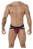 Xtremen 91085 Microfiber Jacquard Jockstrap Color Red