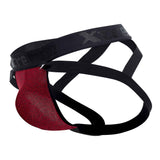 Xtremen 91085 Microfiber Jacquard Jockstrap Color Red