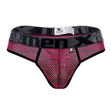 Xtremen 91100 Microfiber Mesh Thongs Color Red