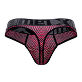 Xtremen 91100 Microfiber Mesh Thongs Color Red