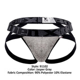 Xtremen 91102 Microfiber Jockstrap Color Jasper Gray