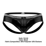 Xtremen 91116 Metallic Jockstrap Color Black