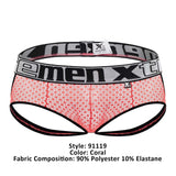 Xtremen 91119 Lace Jockstrap Color Coral