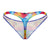 Xtremen 91146 Printed Microfiber Thongs Color Rainbow Prism