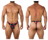 Xtremen 91171 Printed Thongs Color Bows