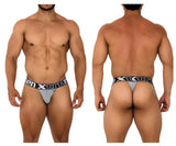 Xtremen 91184 Mesh Thongs Color Gray