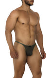 Xtremen 91189 Tulle Mesh Thongs Color Green