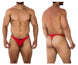 Xtremen 91191 Jacquard Thongs Color Red