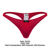 Xtremen 91191 Jacquard Thongs Color Red