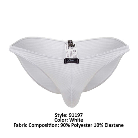 Xtremen 91197 Jacquard Bikini Color White