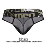 Xtremen 91235 Microfiber Thongs Color Black