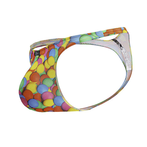 Xtremen 91247 Printed Thongs Color Bubbles