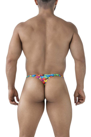 Xtremen 91247 Printed Thongs Color Bubbles