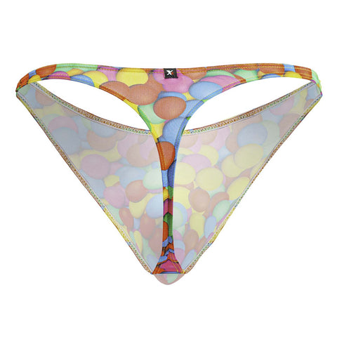 Xtremen 91247 Printed Thongs Color Bubbles